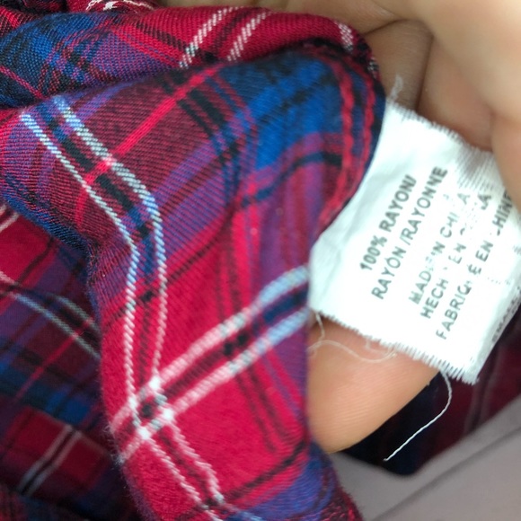 Rails Plaid 100% Rayon shirt - Picture 7 of 7